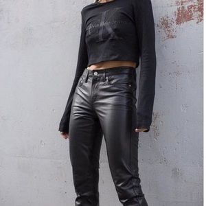 HOT ITEM Calvin Klein Genuine Leather Pants